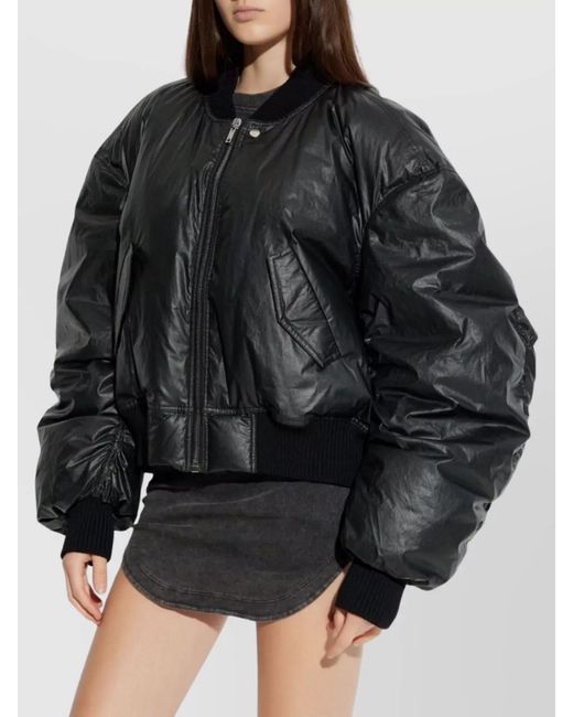 Rick Owens Black Bomber Jackets