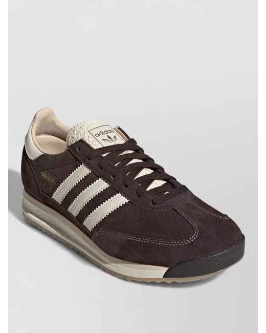 Adidas Brown Sl 72 Rs Sneakers Contrast Stripes Suede for men