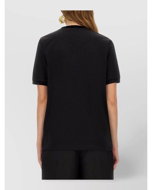 Nina Ricci Black Cotton T-Shirt