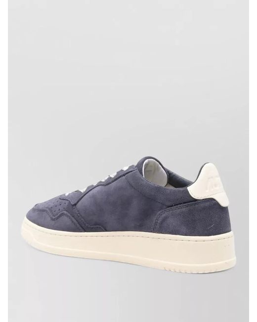 Autry Blue Leather Low-Top Sneakers for men