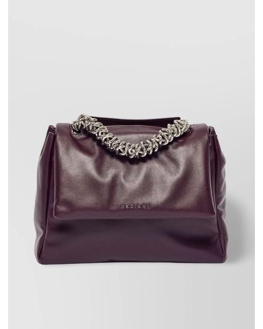 Orciani Purple Sveva Mappa M Shoulder Bag