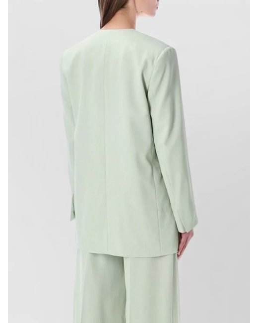 Alberta Ferretti Green Double Breasted Tailored Jacket Buttons