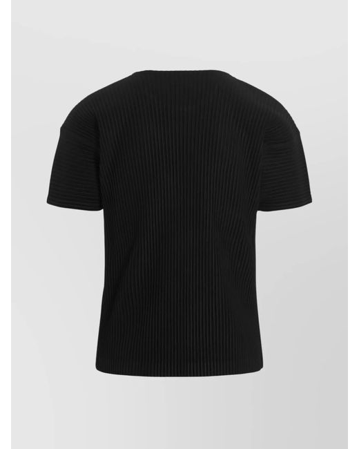 Homme Plissé Issey Miyake Black T-Shirt for men