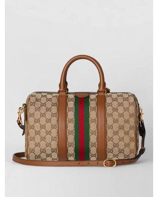 Gucci Brown Ophidia Medium Shoulder Bag