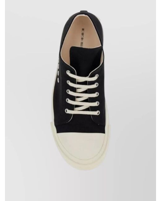 Rick Owens Black Temple Extreme Low Sneakers for men