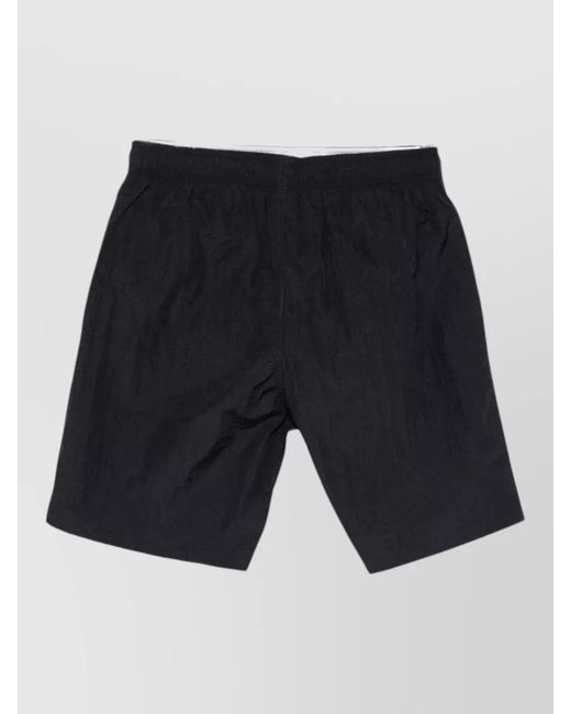 Emporio Armani Blue Swim Shorts Two Side Inset Pockets for men