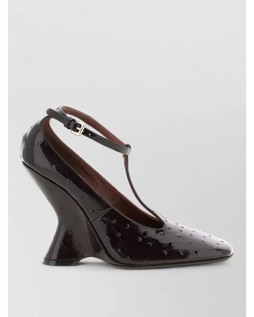 Dries Van Noten Black Sculptural Heel Pumps