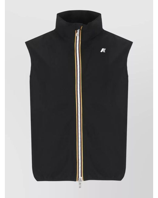 K-Way Black Waterproof Vest for men