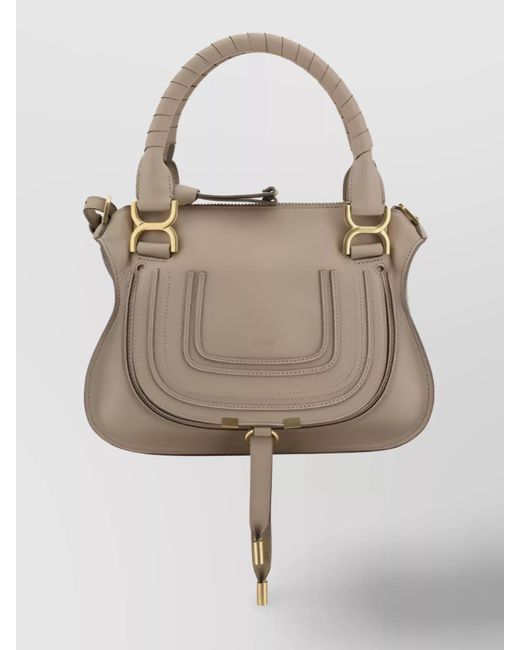 Natural Smooth Calfskin Mini Rodeo Top Handle Handbag Grey main image 1