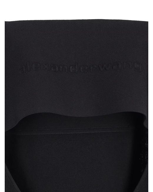 Alexander Wang Black Silk Mini Slip Dress