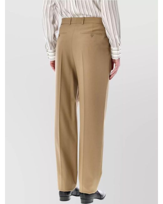 Saint Laurent Natural Gabardine Pants for men