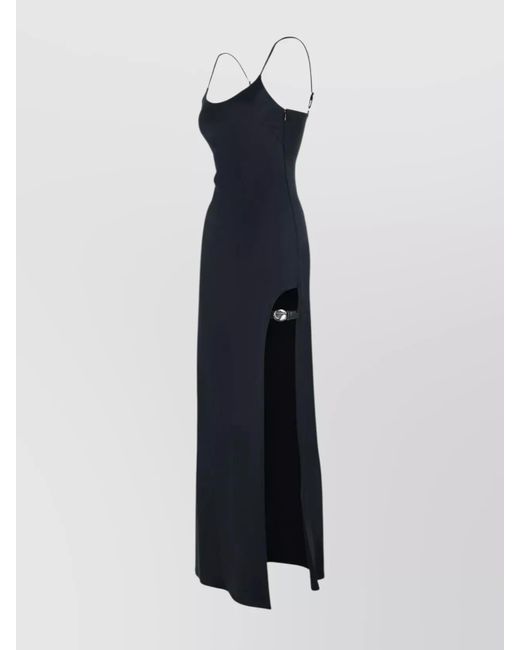 Coperni Blue Cotton Blend Maxi Dress