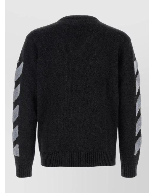 Off-White c/o Virgil Abloh Black Wool Blend Sweater for men