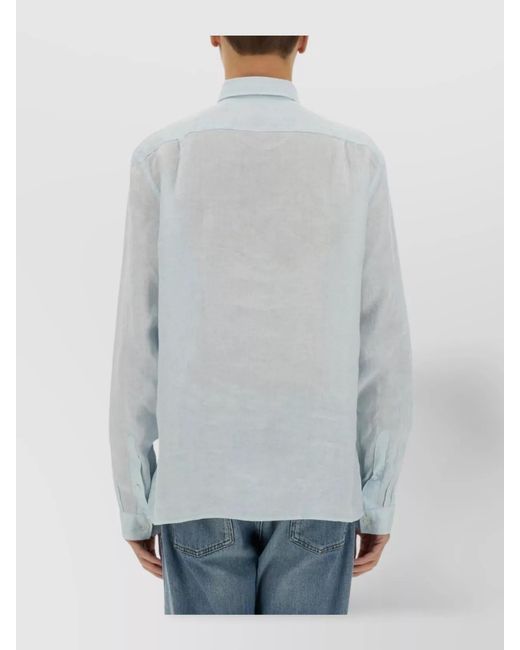 Lacoste Gray Logo Shirt With Pocket And Collar for men