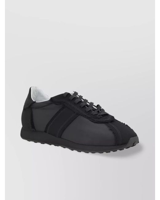 The Row Black Nylon Low-Top Sneakers
