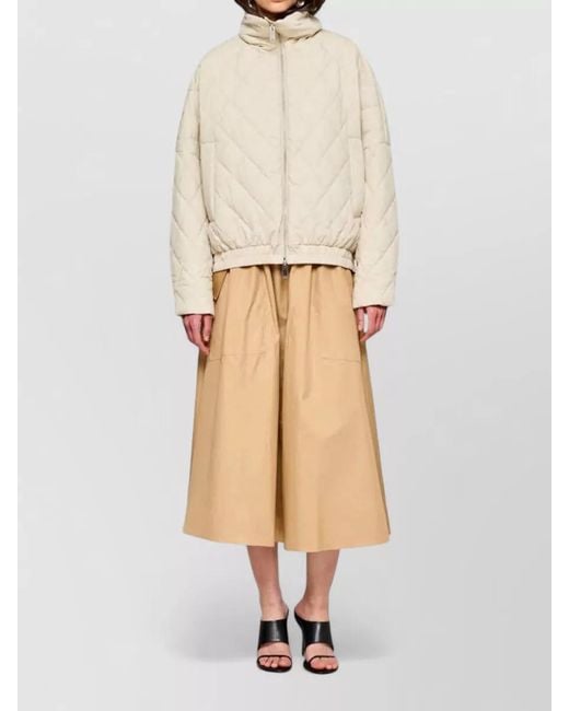 OOF WEAR Natural Puffer Jacket Shiny Nylon High Collar