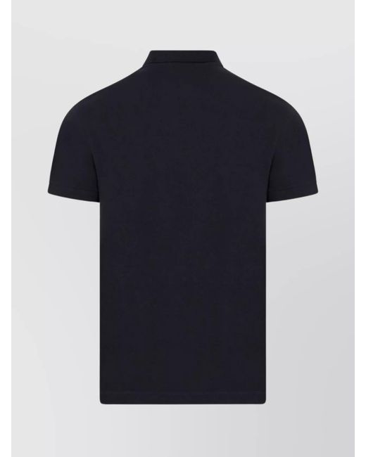 Stone Island Blue Cotton Slim Fit Short Sleeve Polo Shirt for men