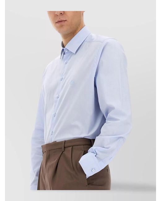 Etro White Cotton Regular-Fit Shirt for men
