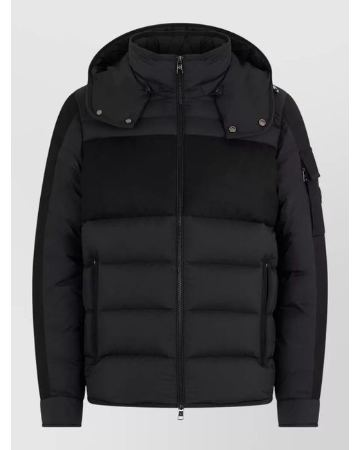 Moncler Black Down Hooded Puffer Jacket for men