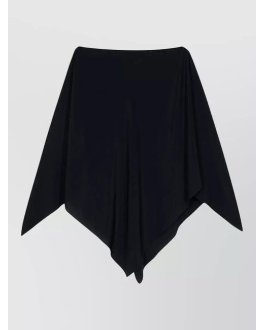 Gianluca Capannolo Black Isabella Cape Boat Neck Silk Satin for men