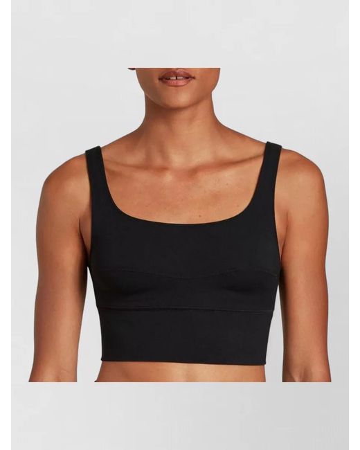Calida Black Scoop Neck Stretch Bustier Wide Straps