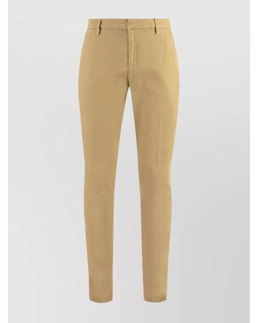 Dondup Natural Cotton Chino Tailored Trousers for men