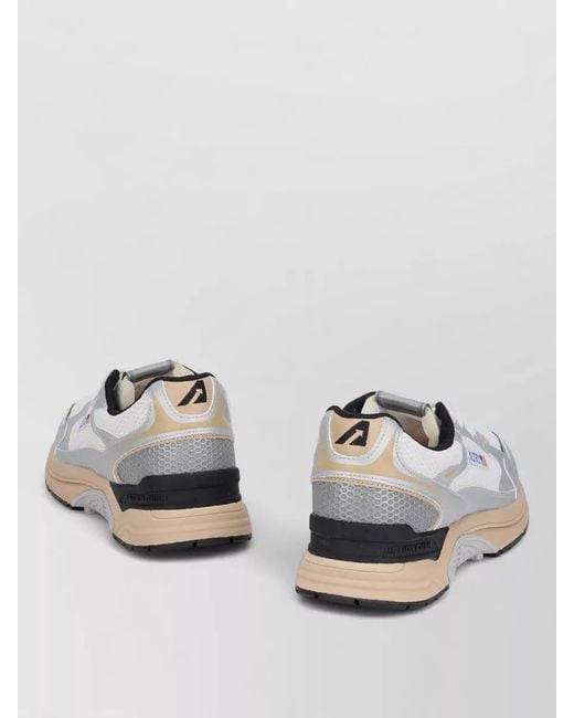 Autry White Sneakers Contrast Mesh Breathable Sporty Silhouette for men