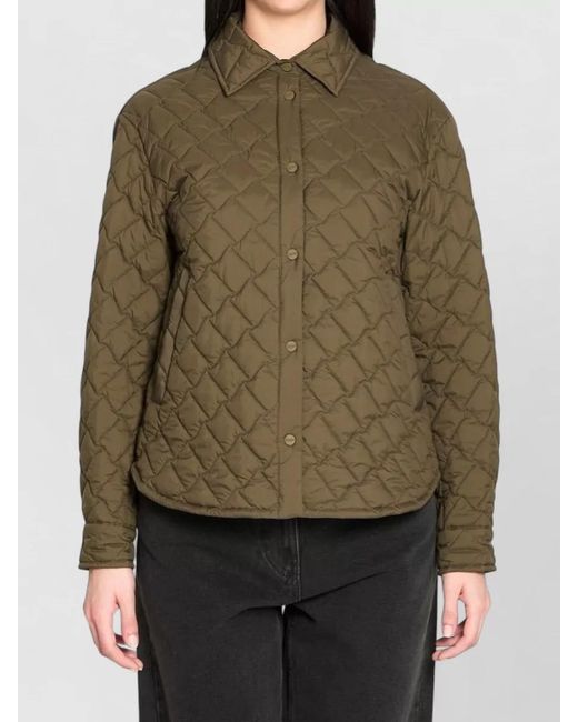 Herno Green Nylon Quilted Jacket
