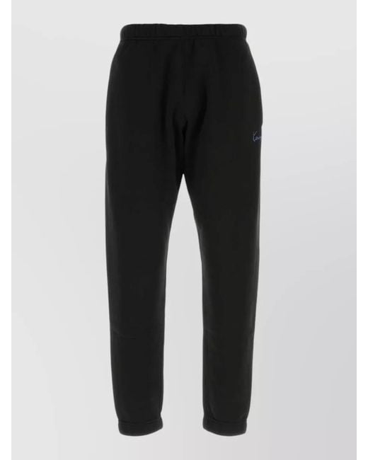 KENZO Black Cotton Jogger Pants Single Back Pocket for men