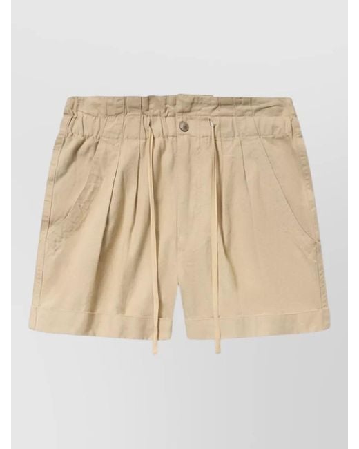 Isabel Marant Natural Knee-Length Shorts