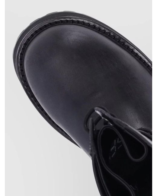 Balenciaga Black Chunky Sole Ankle Boots Round Toe Pull Tab for men