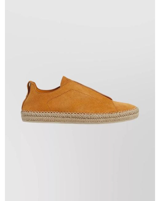 Zegna Multicolor Suede Slip-On Espadrille Sneakers for men