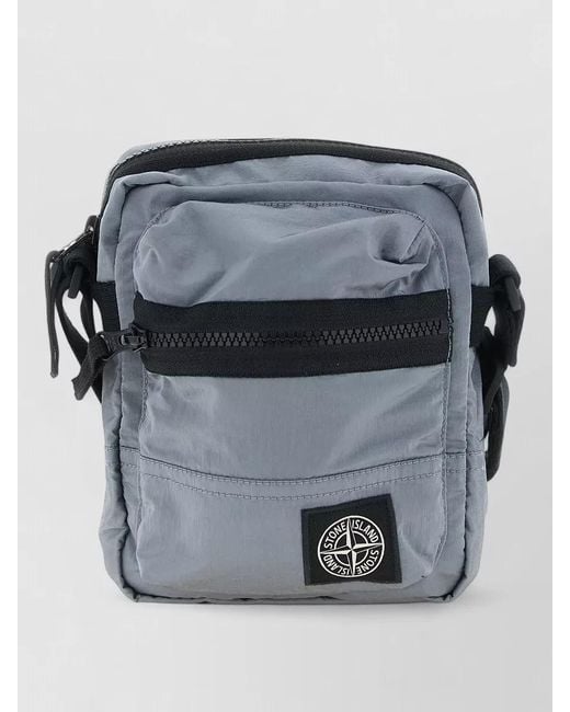 Stone Island Gray Nylon Crossbody Bag for men