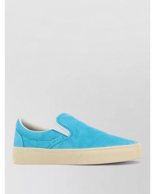 Tom Ford Blue Suede Slip-On Sneakers for men