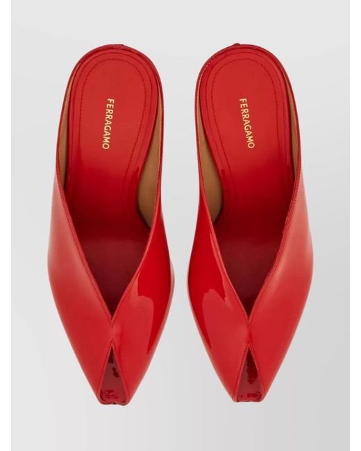 Ferragamo Red Wedges