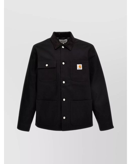Carhartt Black 'Michigan' Jacket With Buttoned Cuffs for men