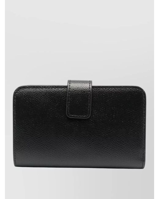 Furla Black Camilia Medium Wallet Logo Detail Snap
