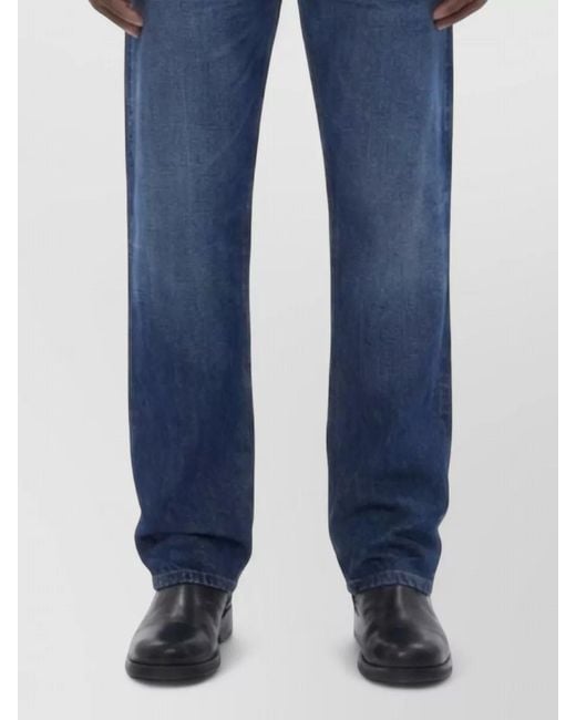 Haikure Blue Denim Mid-Rise Regular-Fit Jeans for men