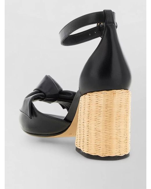 Alexandre Birman Black Leather Sandals