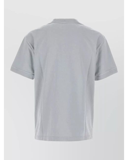 Prada Gray Cotton T-Shirt for men
