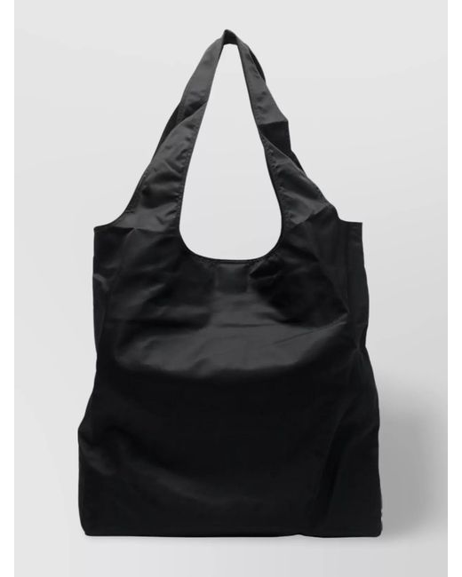 Y-3 Black Logo Print Tote Bag for men