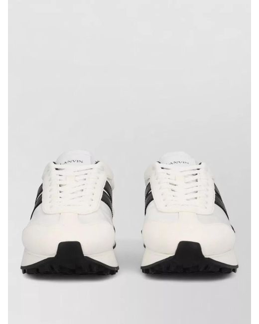 Lanvin Natural Leather Low-Top Sneakers