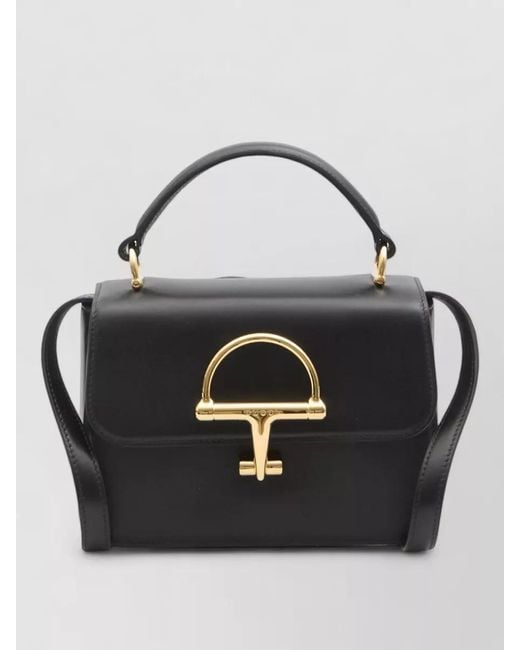 Gucci Black Small Smooth Leather Shoulder Bag