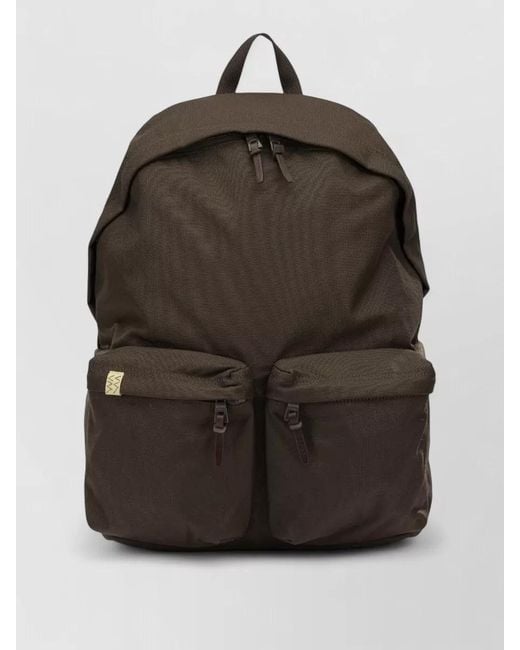 Visvim Black Cordura Backpack 22L Adjustable Straps for men