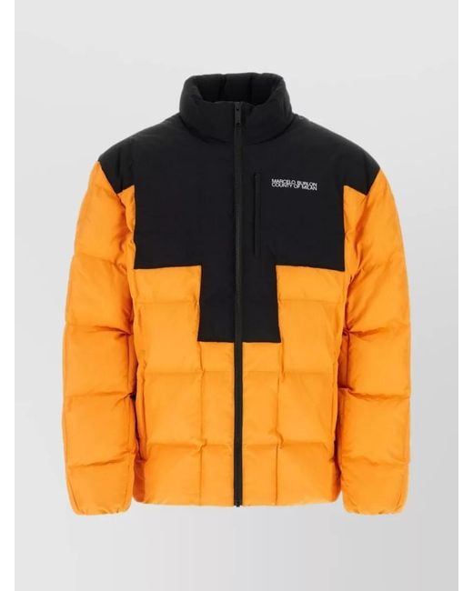 Marcelo Burlon Orange Winter Jackets for men