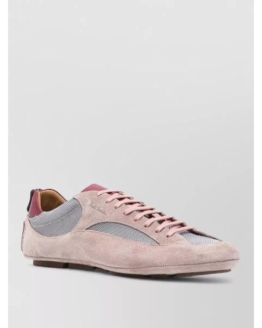 Paul Smith Pink Marini Sneakers Mesh And Suede for men