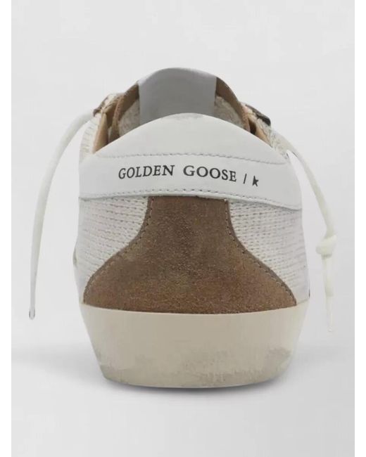 Golden Goose Deluxe Brand Metallic Crochet Low-Top Sneakers for men