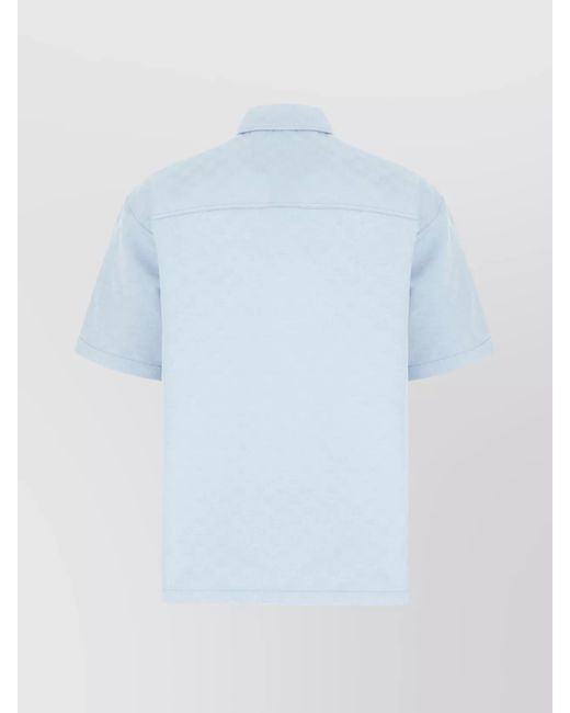 Gucci Blue Cotton Oversized Shirt for men