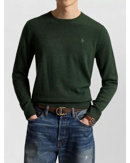 Polo Ralph Lauren Green Long Sleeve Crew Neck Regular Top for men