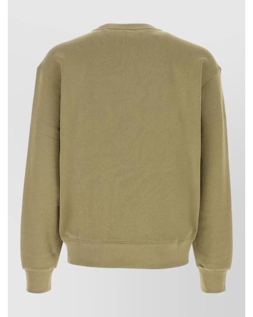 KENZO Green Cotton Sweatshirt Cuff Detail And Hem for men